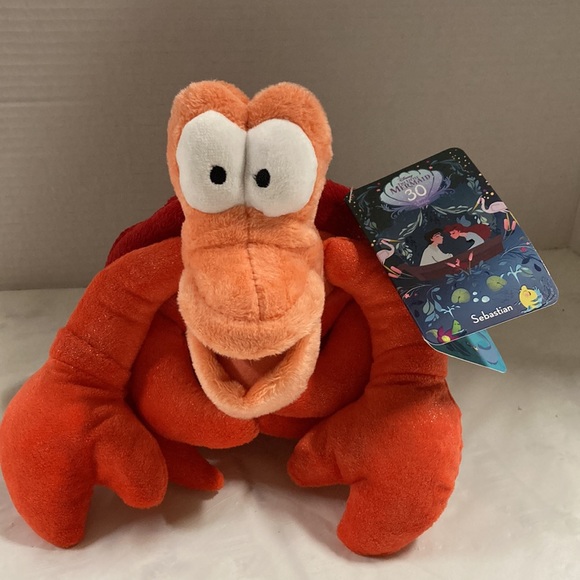 Disney The Little Mermaid Sebastian 30 Year Anniversary Plush Stuffed Animal - Picture 8 of 8